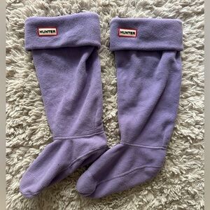 Never worn, Hunter lavender Welly Socks size large